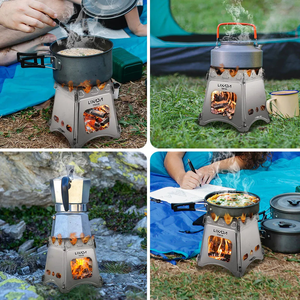 Folding Wood Camp Stove