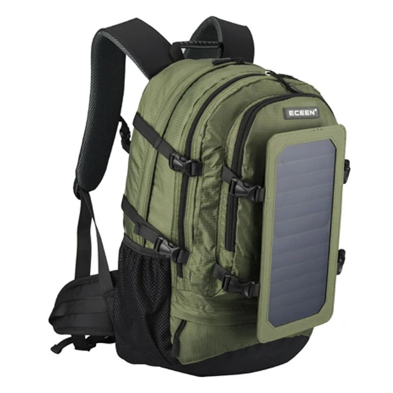 Solar Hiking Backpack 6.5W – 30L Travel Daypack for 17" Laptop