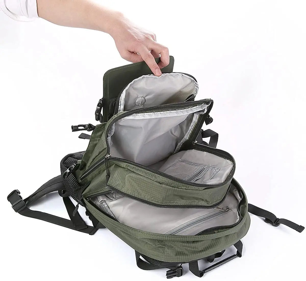 Solar Hiking Backpack 6.5W – 30L Travel Daypack for 17" Laptop