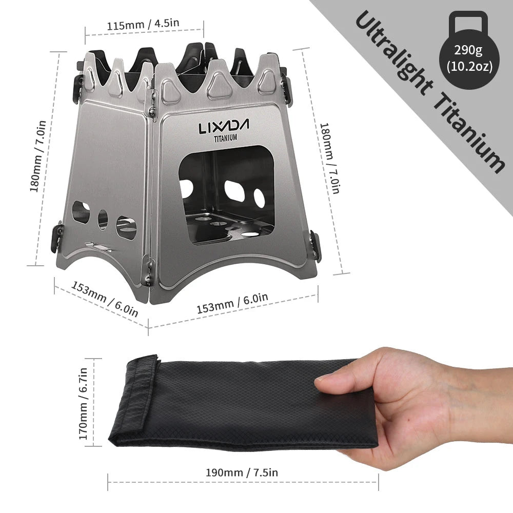 Folding Wood Camp Stove