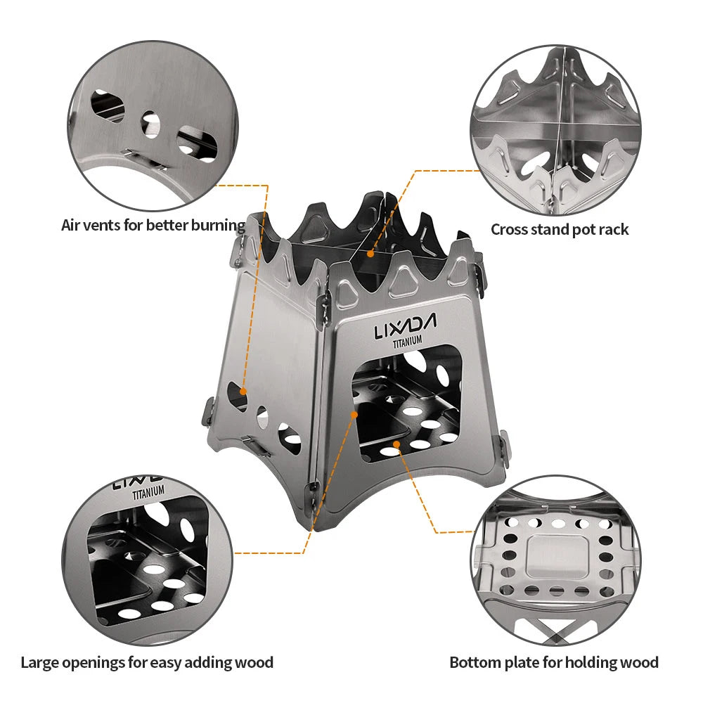 Folding Wood Camp Stove