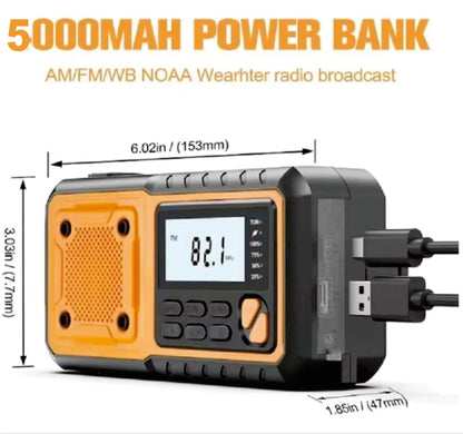 5000mAh Emergency NOAA Weather Radio