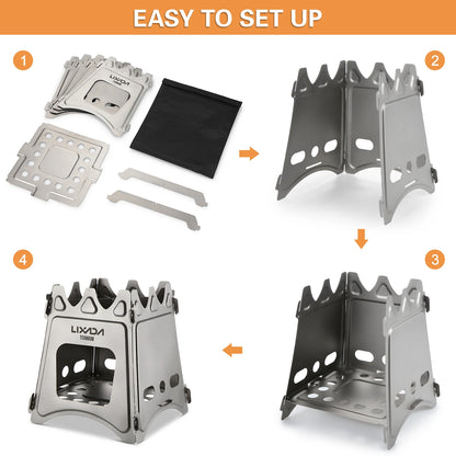 Folding Wood Camp Stove