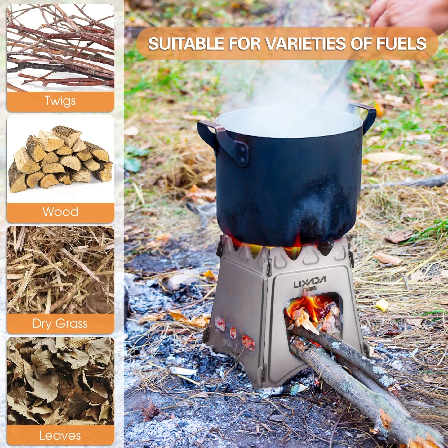 Folding Wood Camp Stove