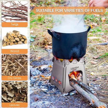 Folding Wood Camp Stove